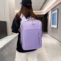 Sac à dos pour ordinateur portable unisexe grande capacité, en polyester imperméable avec doublure Oxford, motif à motifs, pour étudiants, voyages d'affaires - 20-35L