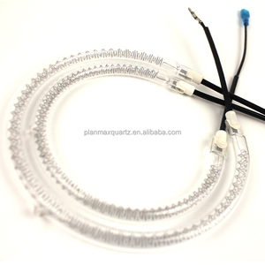 Longitud de onda 230V 200W Lámpara de calor circular Elemento calefactor de cuarzo Bombillas calefactoras infrarrojas - Product Image 4