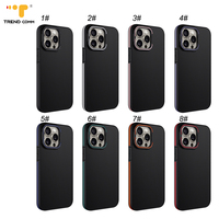 Étui de téléphone portable en fibre de carbone TPU pour iPhone 16 15 14 Plus 13 12 Pro Max avec support de protection d'objectif de caméra
