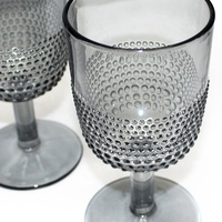 LANGXU verres à usage mariage verres à gobelet de couleur grise verrerie en vrac