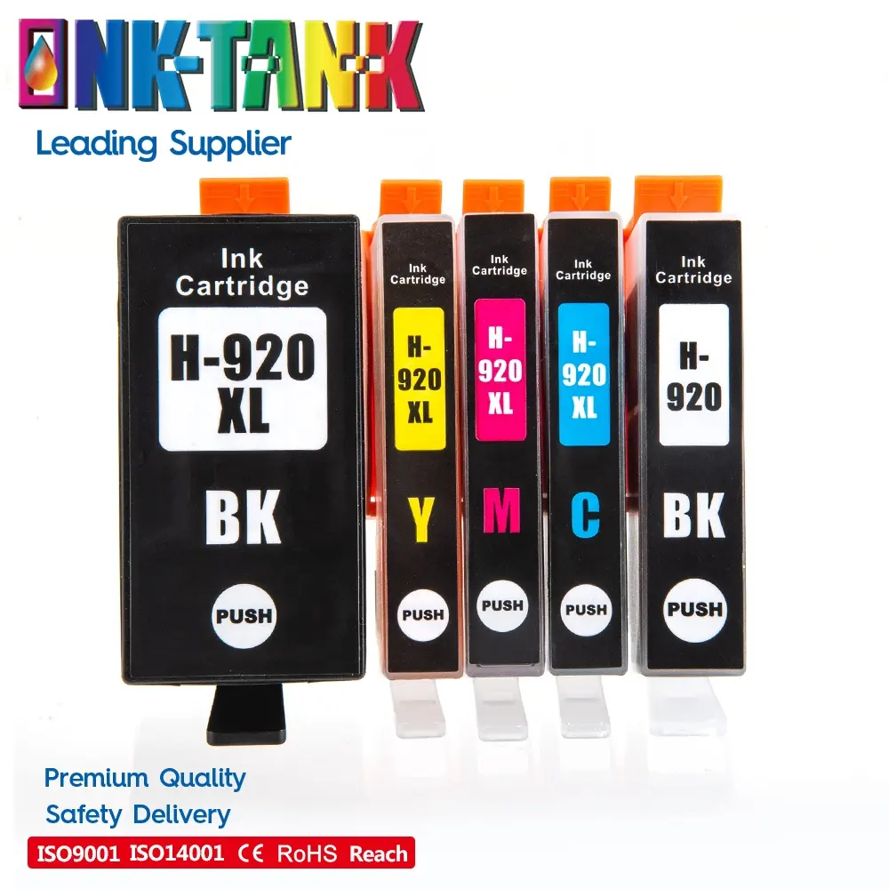 INK-TANK 920 XL 920XL Premium Color Compatible InkJet Ink Cartridge for HP920 for HP Officejet 6000 6500 6500A 7500A Printer