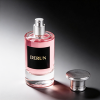 Flacon de parfum vide personnalisé de luxe 80 ml avec boîte, emballage transparent sur mesure avec couvercle pour parfum