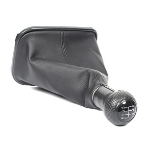 JDMotorsport88 perilla de cambio de marchas manual negra para coche con Bota para Volkswagen Golf IV 4 <span class=keywords><strong>Bora</strong></span> 1998-2004 - Product Image 5