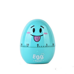 Egg Mechanical <b>Timer</b> 60 Min Countdown Touch Control Egg Shaped Kitchen <b>Timer</b> Blue - Product Image 1