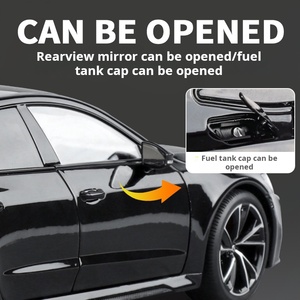 نموذج سيارة MS RC Key RS7 بمقياس 1/18، لعبة سيارة مصبوبة، نموذج مركبة من سبائك المعدن، هدية للأولاد، مجموعة للكبار، KMM OEM/ODM مع صوت وإضاءة - Product Image 5