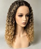 Perruques frontales en dentelle HD 13x6, blondes, balayage, bouclées et ondulées, de luxe, sans colle, transparentes, en cheveux vierges bruts, avec mèches, vente en gros