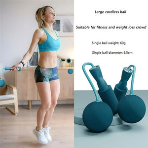 Cuerda para Saltar Inalámbrica Resistente, Cuerda de Fitness con Bola Grande, Adecuada para Deportes en Interiores, Quema Grasa - Product Image 6