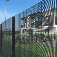 Clôture en maille de sécurité robuste 358, clôture anti-corrosion, protection périmétrique en PVC, clôture industrielle