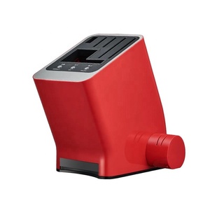 Ensemble de couteaux de cuisine en bloc en plastique 2025 – Vente chaude, le plus populaire, innovation commerciale avec support et aiguiseur SKD005 P - Product Image 5