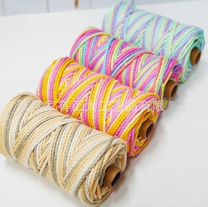 <span class=keywords><strong>Corda</strong></span> di <span class=keywords><strong>macramè</strong></span> a 3 strati in puro cotone gradiente 3.5mm - Product Image 5
