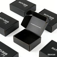 Caja de Envío Resistente, Corrugada, Ecológica y Reciclable, con Logotipo de Empresa Personalizado en Relieve, Ligera y Fácil de Guardar