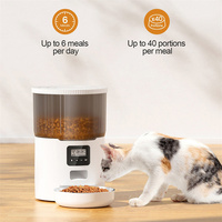 Nouvelle arrivée 4L mangeoire pour chat mangeoire intelligente automatique pour animaux de compagnie chien mangeoire lente chronométrée bol d'alimentation pour chat