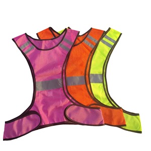 Gilet di sicurezza ad alta visibilità gilet <span class=keywords><strong>giacca</strong></span> a rete riflettente per gli sport all'aria aperta per il ciclismo <span class=keywords><strong>e</strong></span> la corsa - Product Image 1