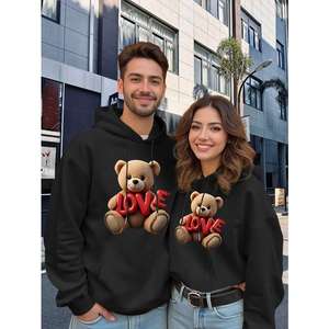 Sudaderas con Capucha para Hombre, Diseño Extra Grande, Logotipo Personalizado, Patrón Vintage Personalizado, Anti-Pilling en la Parte Delantera, para Invierno - Product Image 5