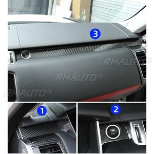 Pegatinas Decorativas de Fibra de Carbono Real para la Consola Central del Range Rover Sport, Tiras Decorativas para el Tablero - Product Image 4