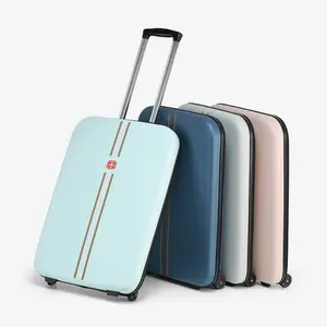 Tüm geçiş 2022 yeni katlanır bavul kadın bagaj 20 inç yatılı durumda erkek 24 inç özel taşınabilir seyahat bagaj