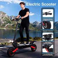 Scooter Eléctrico Todoterreno de Doble Motor Potente, Alta Velocidad, Carga de 120 kg, Scooter Eléctrico Todoterreno para Adultos, Disponible en EE. UU. y la UE