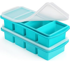 Lớn hộ gia đình thương mại Silicone khay đá dải dài vuông <span class=keywords><strong>Cube</strong></span> thực phẩm bổ sung hộp nắp Whisky rượu Whisky rượu - Product Image 4