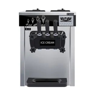 Цены на коммерческий замороженный йогурт, мороженое Softy Cram, автоматическая машина для приготовления мягкого мороженого с 3 вкусами и воздушным насосом