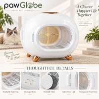 Séchoir pour animaux de compagnie pour chats et petits chiens, vente en gros, importateurs, distributeurs et fournitures intelligentes de toilettage pour animaux PawGlobe