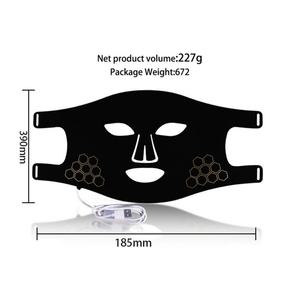 Máscara LED Multicolor Recargable, Terapia de Luz Roja Infrarroja, Dispositivo Facial de Silicona para Uso Doméstico, Cuidado de la Piel, Enchufe Estadounidense - Product Image 2