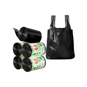 Large Household Trash Bags Extra Thick Black L Size For Kitchen Waste Disposable - Product Image 2