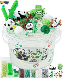 JITENG Cubo de Gelatina Rosa para Aliviar el Estrés Educativo, Slime Crujiente, Slime Transparente Súper Suave con Lindos Amuletos, Slime de Regalo, Recuerdos para Fiestas - Product Image 3