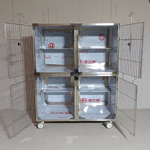Jaula para perros de acero inoxidable 304 reutilizable de alta calidad para uso veterinario y perros de cuidado de crianza (cuatro jaulas) - Product Image 2