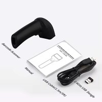 Lecteur de codes à barres Qr 2d filaire portable noir/blanc Scanners laser sans fil pour reçu Caisse enregistreuse Inventaire Chèque bancaire