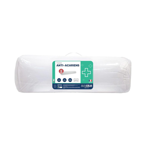 Bleu Clin <span class=keywords><strong>Traversin</strong></span> Doux Moderne Anti-Poussière Acariens & Anti-Bactérien 200TC <span class=keywords><strong>Housse</strong></span> en Microfibre <span class=keywords><strong>Lit</strong></span> Double 140 cm - Product Image 1