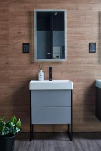 Moderno gabinete de baño impermeable europeo mdf montaje en pared puerta corredera armario espejo de baño de madera con <span class=keywords><strong>fregader</strong></span> - Product Image 2
