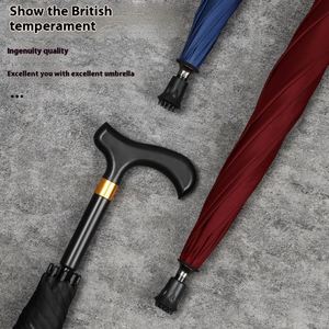 Bastón Automático para Personas Mayores con Mango Largo Antideslizante, Paraguas para Lluvia, Ideal para Viajes y Regalos - Product Image 4