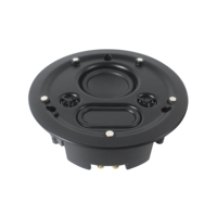 PA Smart Home Audio Noir 40W à 8 Ohm Mini Haut-parleur de plafond haute performance de 3 pouces avec double tweeter et radiateur passif