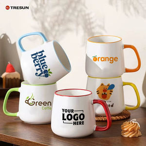 Taza de Café de Cerámica Personalizable con Asa de Madera, Ideal para Promociones de Marca, Regalos Corporativos y Cafeterías - Product Image 1