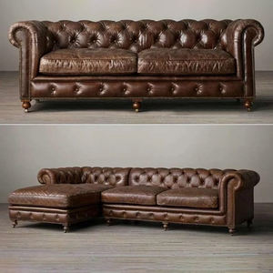 العتيقة الملكي تشيسترفيلد طقم أريكة منتصف القرن الحديث صوفا الفرنسية الأمريكية البلاد العربية godrej طقم أريكة المجلس تصاميم - Product Image 4