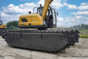 Hete verkoop Topmerk XE75GS Bouwmachine 11 Ton Rupsgraafmachine Amfibisch met fabrieks prijs voor kustgebieden en natte landschappen - Product Image 2