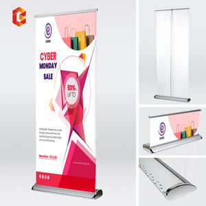 Dudukan spanduk gulung dasar lebar dua sisi untuk penggunaan promosi pameran - Product Image 4