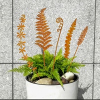 Estacas de Jardín de Metal Rústicas de Lujo, Accesorios Decorativos Personalizables, Resistentes a la Intemperie, para Interiores y Exteriores, Macetas Escultóricas
