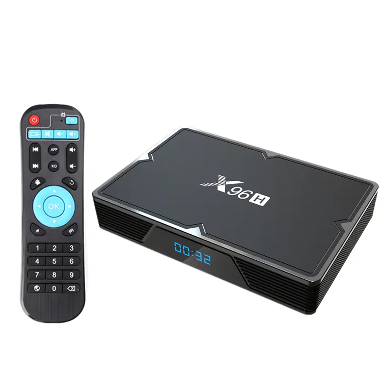 X96H 4 Гб 64 Гб встроенной памяти, Android Tv Box 9,0 Smart Box Allwinner H6 H603 2,4G/Wi-Fi 5 ГГц Wi-Fi, BT 6K H.265, 4 Гб оперативной памяти, 32 Гб встроенной памяти, X96 Media Player Декодер каналов кабельного телевидения компьютерной приставки к телевизору