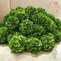 Hydrangea artificielle en soie bordeaux à tige unique de 21 cm, grande tête, fleur d'hortensia pas chère pour arrangement floral de table de mariage