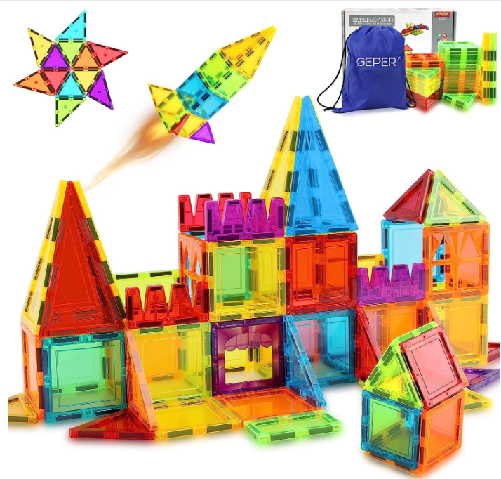 Early Educational 100pcs Strong Magnetic Tiles