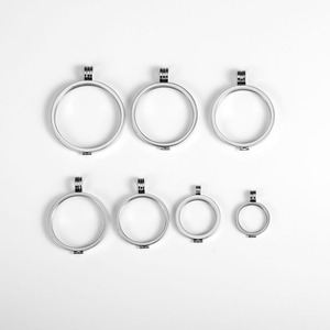 ステンレス鋼のコインとプレートホルダーベゼルフレームペンダントブランクトレイオープンバックジュエリー作り - Product Image 1