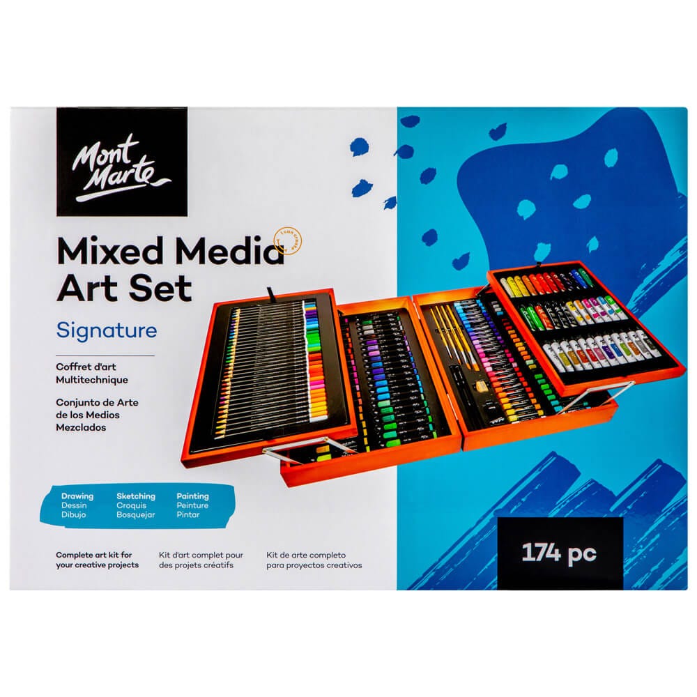 Mont Marte Studio Essentials Mixed Media Art Set 174pce - Acrylic