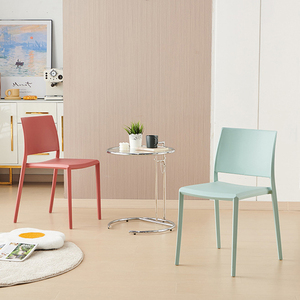 Silla de Comedor Moderna de Plástico para Habitación, Silla de Comedor Rosa, <span class=keywords><strong>Sillas</strong></span> de Comedor Contemporáneas - Product Image 6