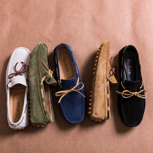 Chaussures <span class=keywords><strong>bateau</strong></span> décontractées pour hommes grande taille 779, <span class=keywords><strong>mocassins</strong></span> en daim à nœud papillon - Product Image 1