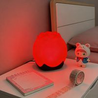 Veilleuse LED en silicone rechargeable en forme de rose avec contrôle tactile et changement de couleur pour la chambre d'enfant et la décoration de la chambre de bébé
