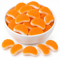 Bonbons gélifiés acidulés en gros, saveur orange douce, bonbons gélifiés pour enfants en forme de dessin animé