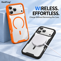 Coque de téléphone antichoc testée contre les chutes, transparente, compatible avec la charge sans fil, en acrylique + TPU, pour iPhone 18 Pro Max 17 16 15 14 Plus 13 Pro