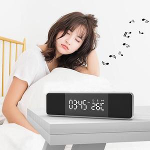 6-in-1 Wireless Charging Bluetooth Speaker with Alarm <b>Clock</b> Radio 5W Charger for Bedside Table - Product Image 4