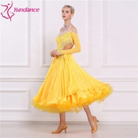 B-1695 Tissus Importés Femmes Danse Robe De Soirée Haut De gamme Moderne Lisse Robe De Danse Pour La Concurrence